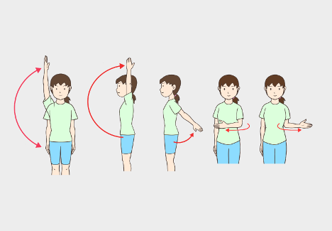 肩·腕の動きセルフチェック